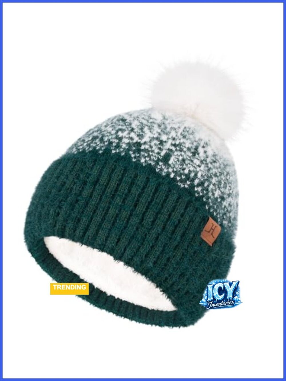 Women's Winter Knit Beanie Cap Warm Acrylic Nylon Hat
